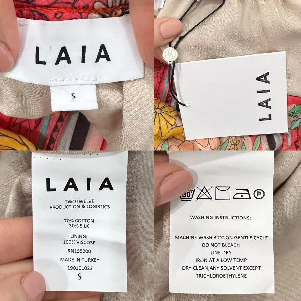 Anthropologie Laia Dea Long Sleeve Printed Off-Shoulder Maxi Dress Women's Sz S